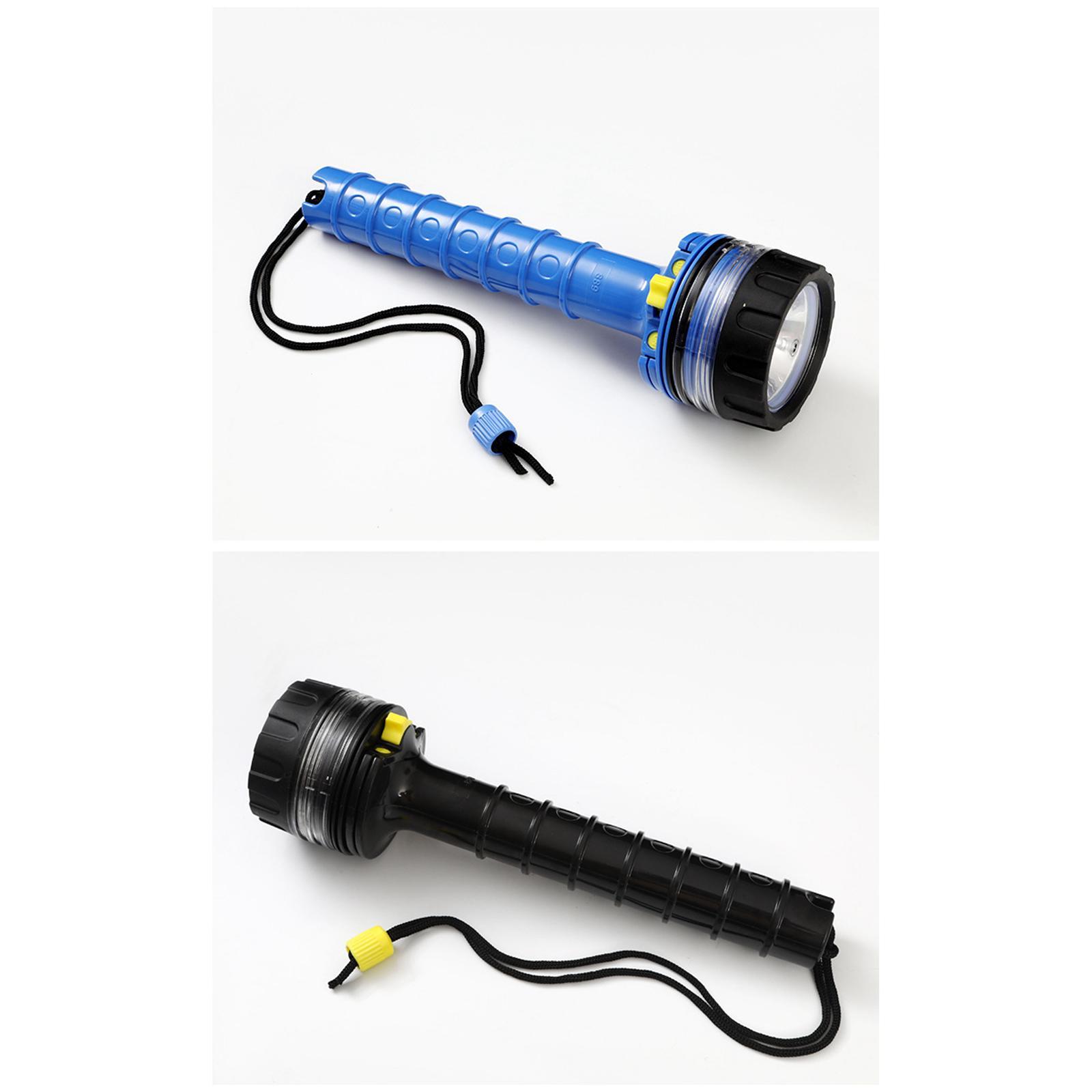 Scuba Diving Flashlight, Waterproof Dive Torch, Handheld Bright LED Torch Light Underwater Light for Night Snorkeling, Underwater Activities