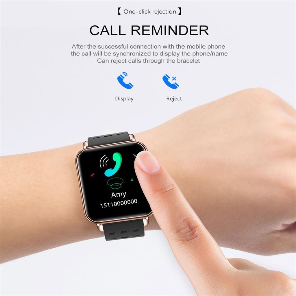 Y6pro Bluetooth Smart Watch Bracelet Colorful Waterproof Band Black,Silicone