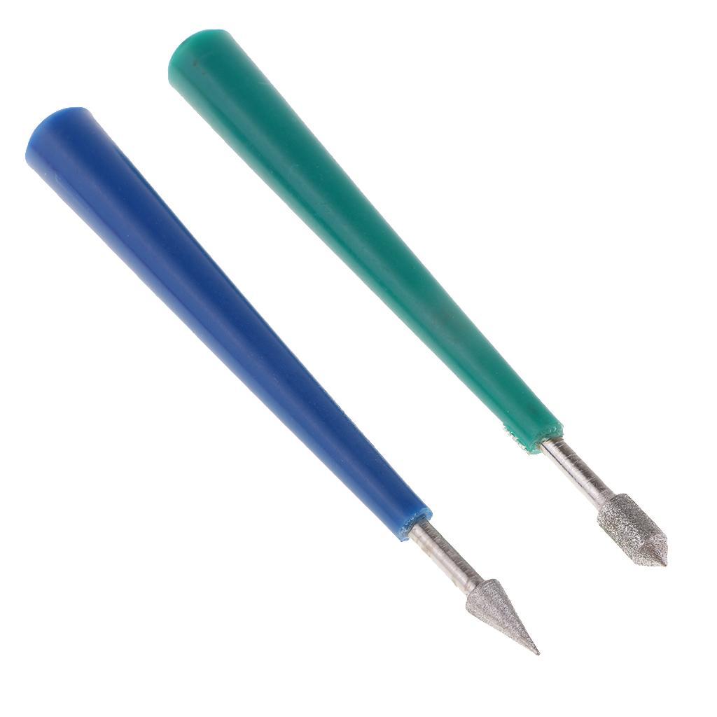 2X 4 Pieces Bead Reamer Set Jewelry Craft Tool Metal Glass Stone Polish