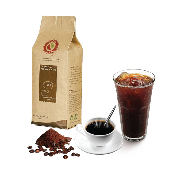 Cà phê rang xay Copen coffee Vietnamese Blend 500g (pha phin)