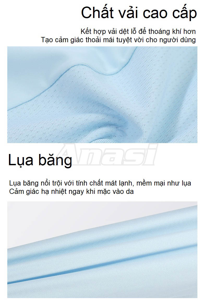 Khẩu trang kèm mũ/ nón kết vải lụa băng mát lạnh Anasi GF14 | Chống tia UV >98% | Chống nắng khi chơi Golf, chạy xe đạp, dã ngoại