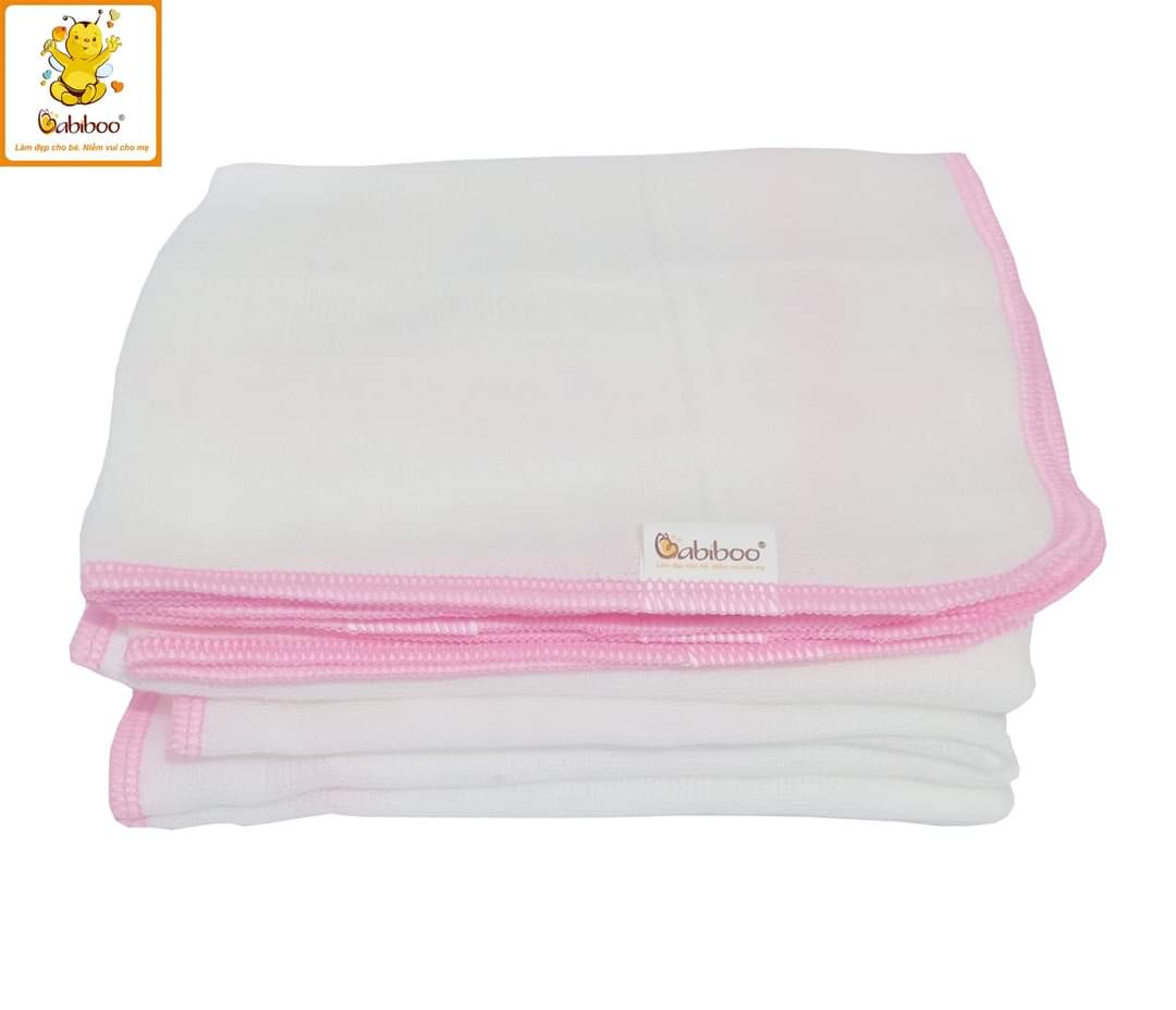 Set 10 cái khăn sữa sơ sinh Babiboo 4 Lớp mềm mại cho bé