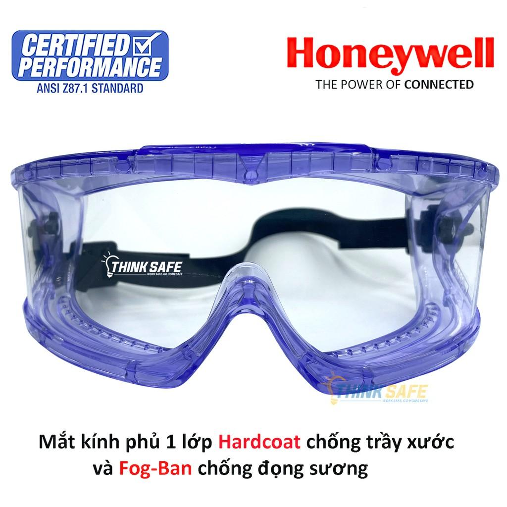 Kính bảo hộ chống hóa chất VMAXX kính bảo vệ ôm sát mặt, chống văng bắn, chống đọng hơi sương (xanh trong suốt)