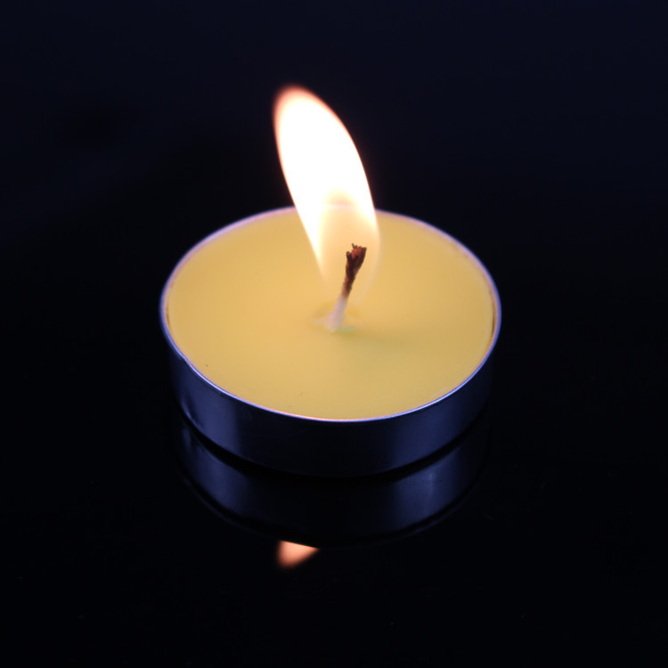 Nến bơ, sáp bơ thực vật an toàn cho sức khỏe không mùi, không khói TeaLight - 1 hộp 100 viên nhiều màu