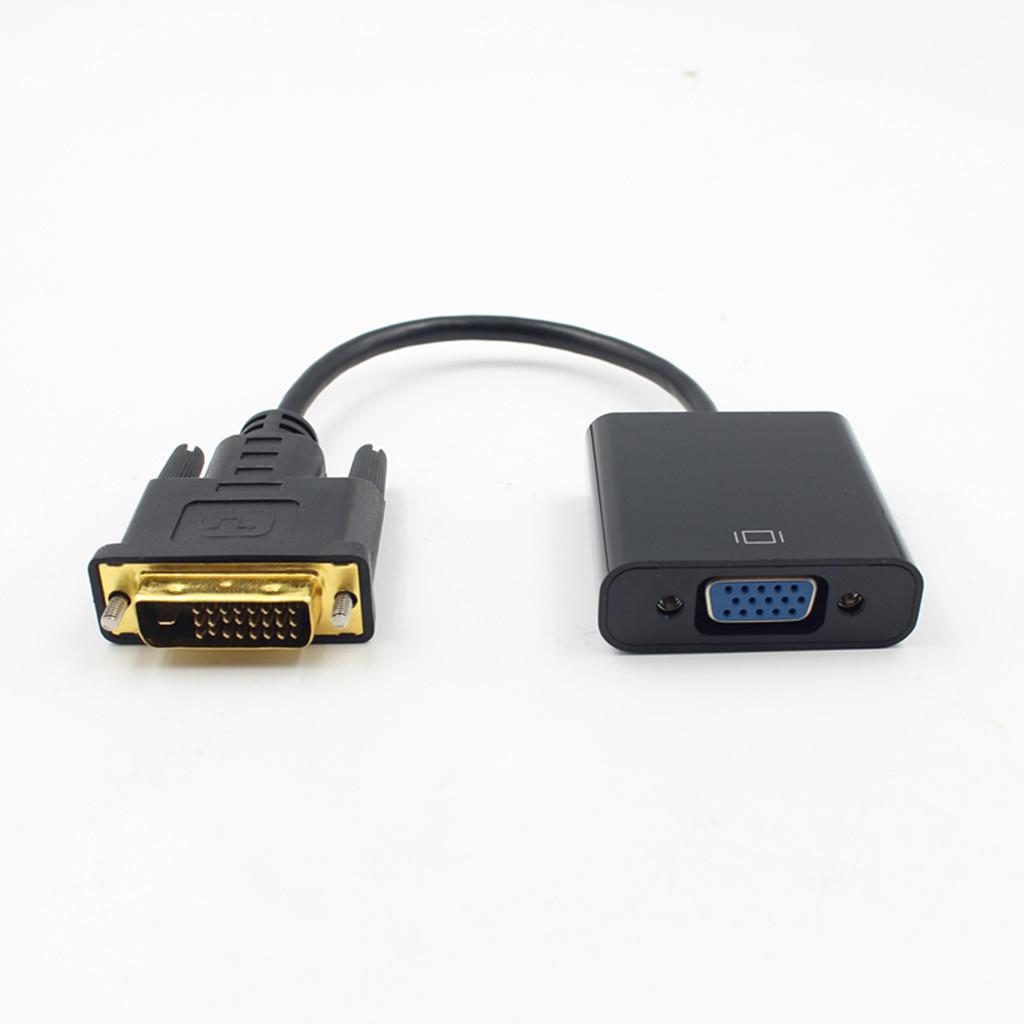 -D 24+1 Pin Male To VGA Female 15Pin Video Monitor Adapter Converter Cord