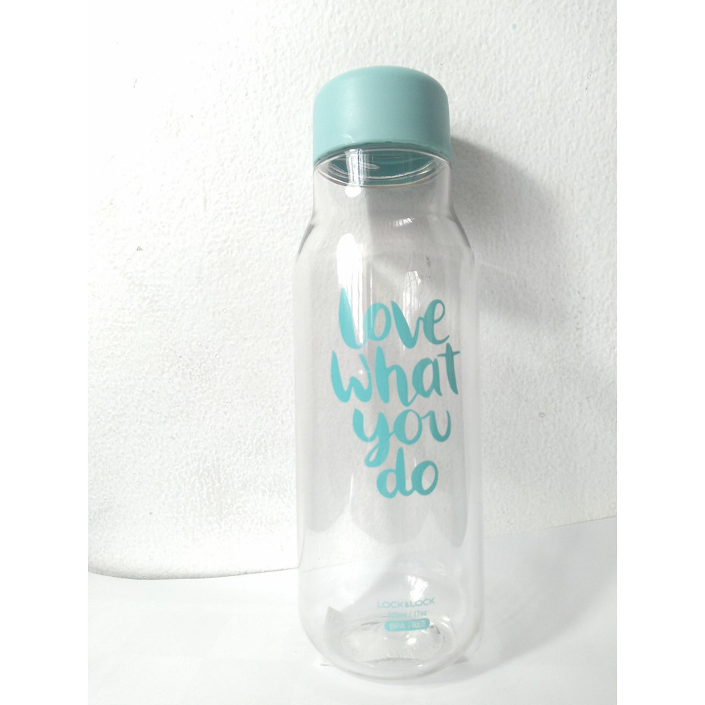 Bình Đựng Nước Hoa Quả Detox Lock&amp;Lock Milky 500ml HAP654, Hàng chính hãng, nhựa PET, gọn nhẹ, không chứa BPA - JoyMall