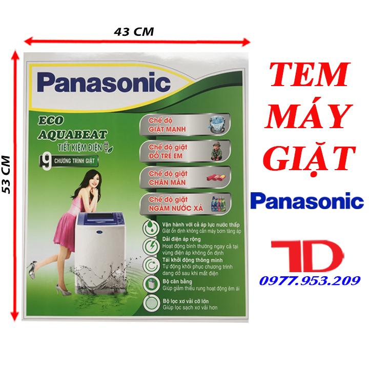 Combo 10 Tem dán Máy Giặt ngẫu nhiên