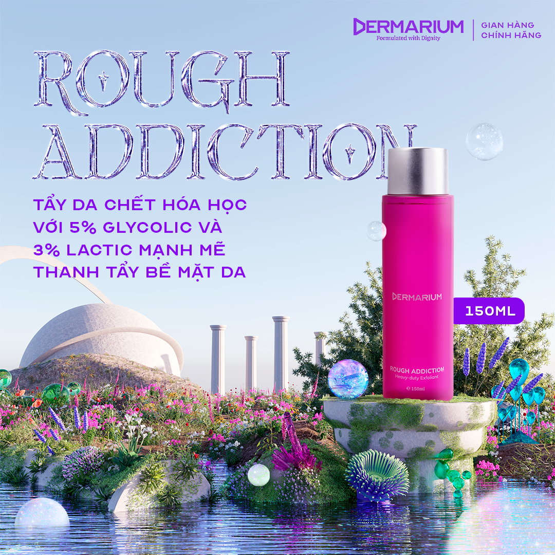 Toner Acid Làm Sạch Dermarium Rough Addiction 8% Glycolic &amp; Lactic Acid