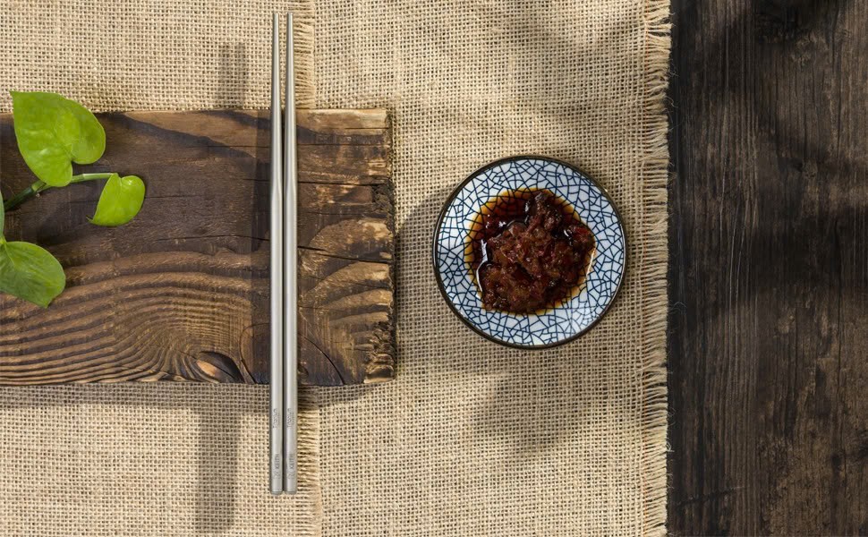 Đũa tròn Titanium Chopsticks KEITH Titanium Ti5625 - dài 19cm