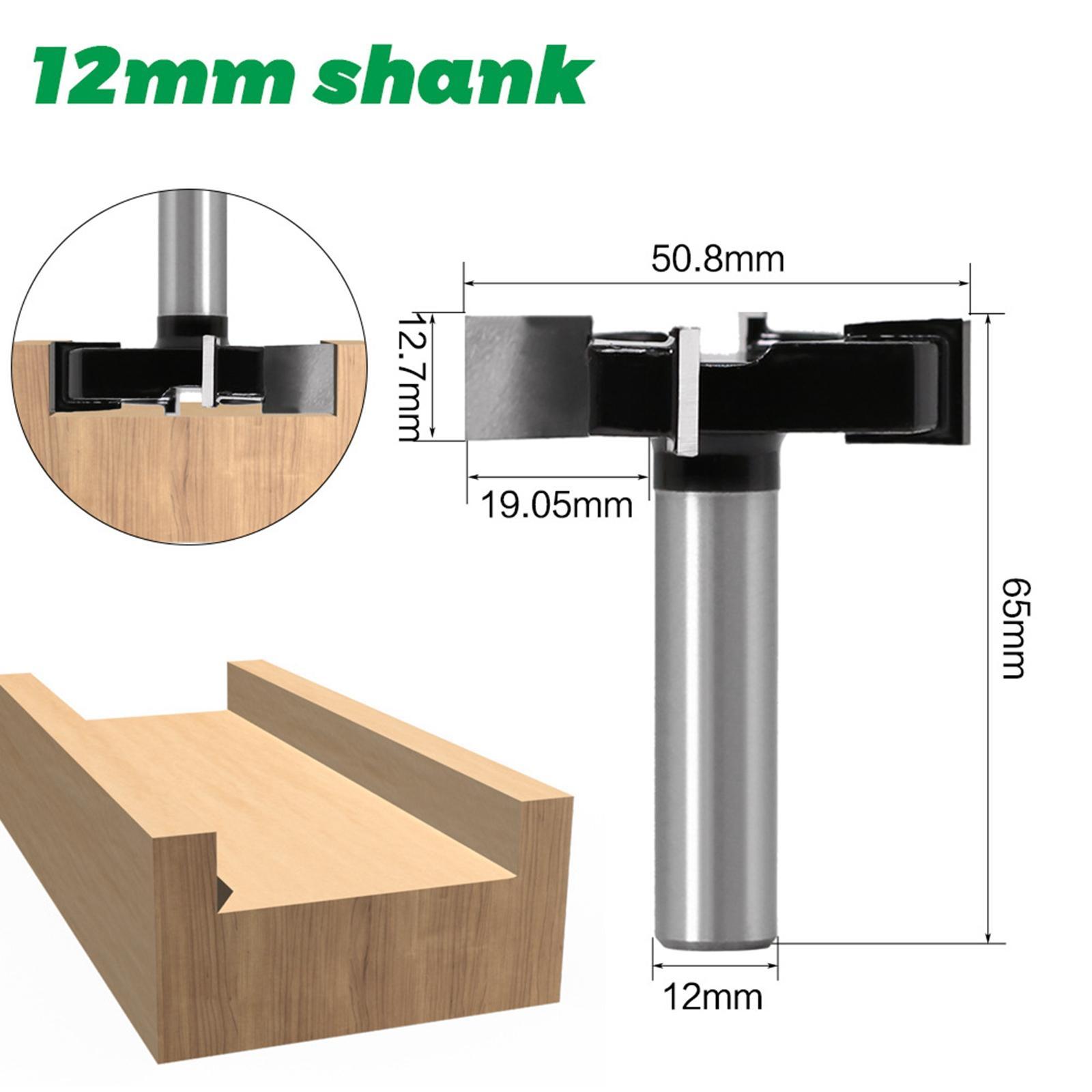 12mm Shank Carbide Planer Router Bits 2" Cutting Diameter Woodworking Tools