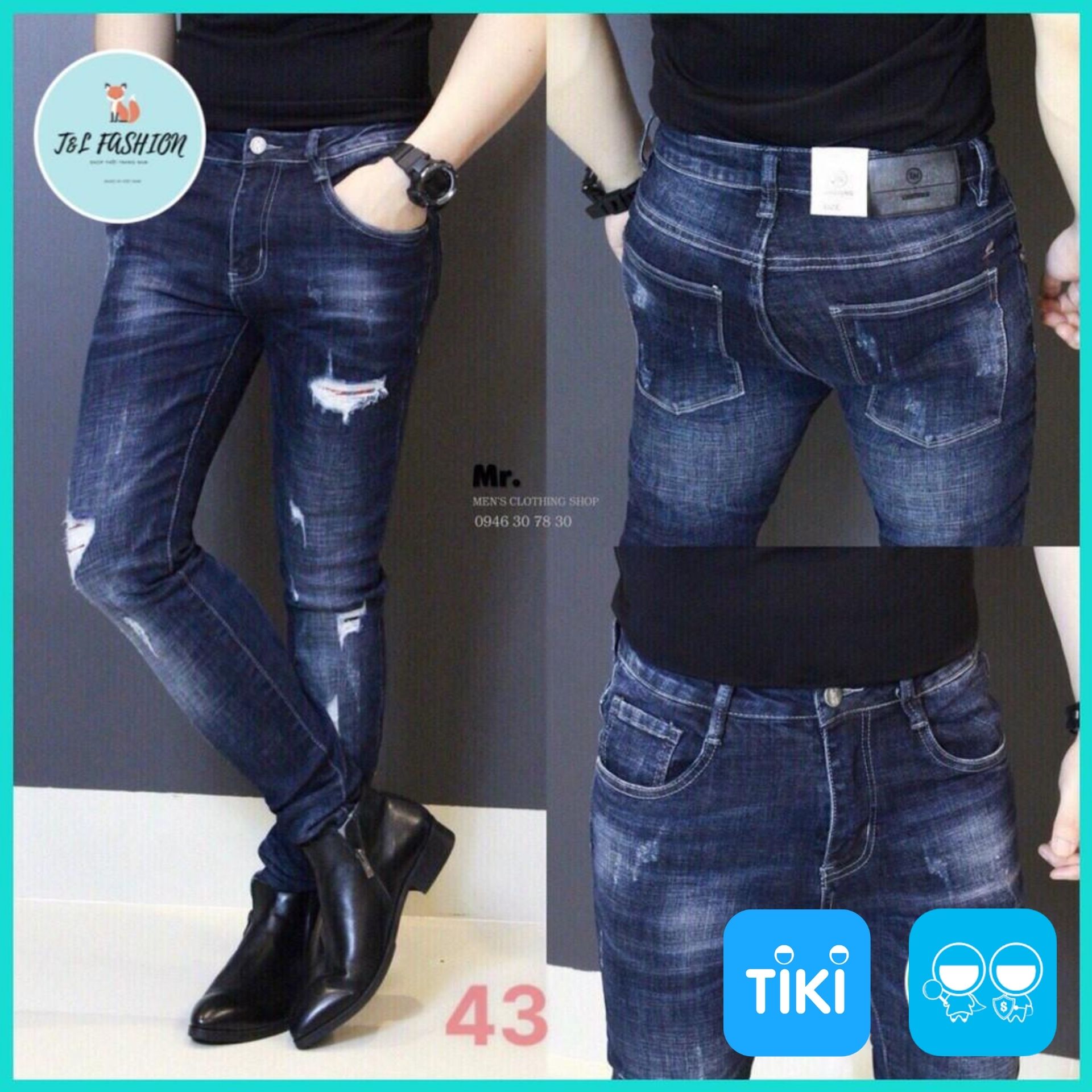 Quần Jean Nam, Quần Bò Cao Cấp Hàn Quốc Phong Cách Thời Trang T&amp;L store msa49