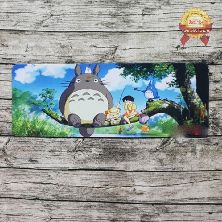 Bàn di chuột totoro bo viền khổ to 80x30cm