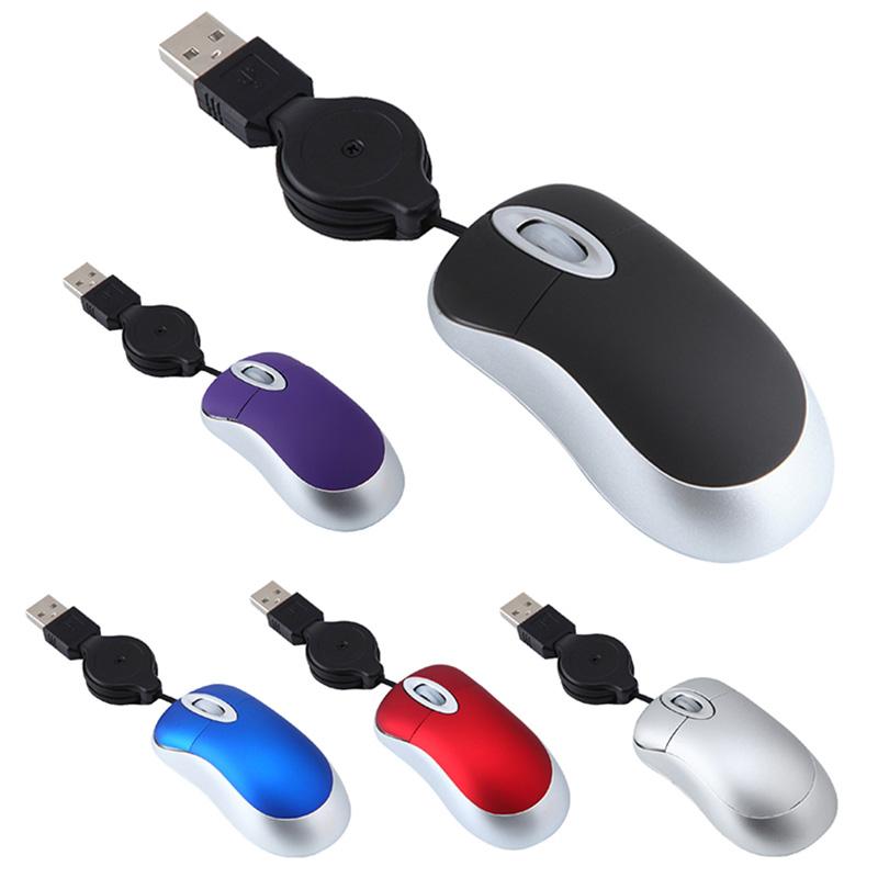 Mini Có Thể Thu Vào Cáp USB Có Dây Quang-Tuyệt Vời cho Trẻ Em & Du Lịch Dành cho Apple Mac HP Dell Laptop Lenovo Thinkpad sony Asus Acer