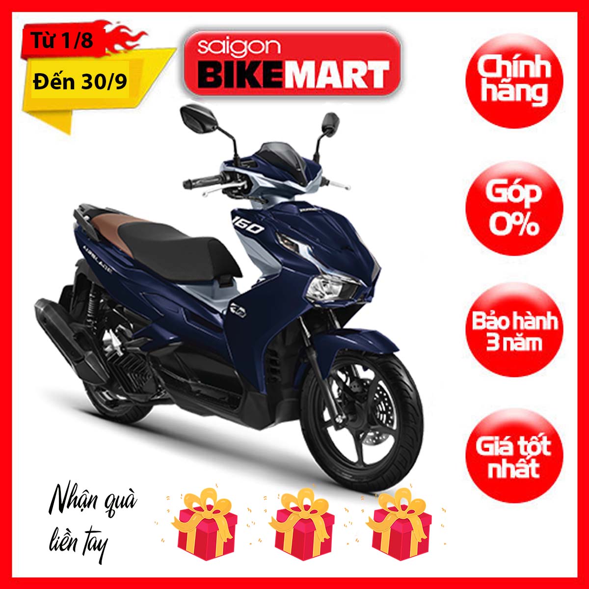 Xe Máy Honda Air Blade 160 Phiên Bản Tiêu Chuẩn 2023