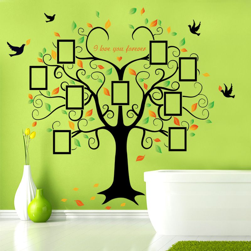 Decal dán tường Cây khung ảnh 8 DCX041