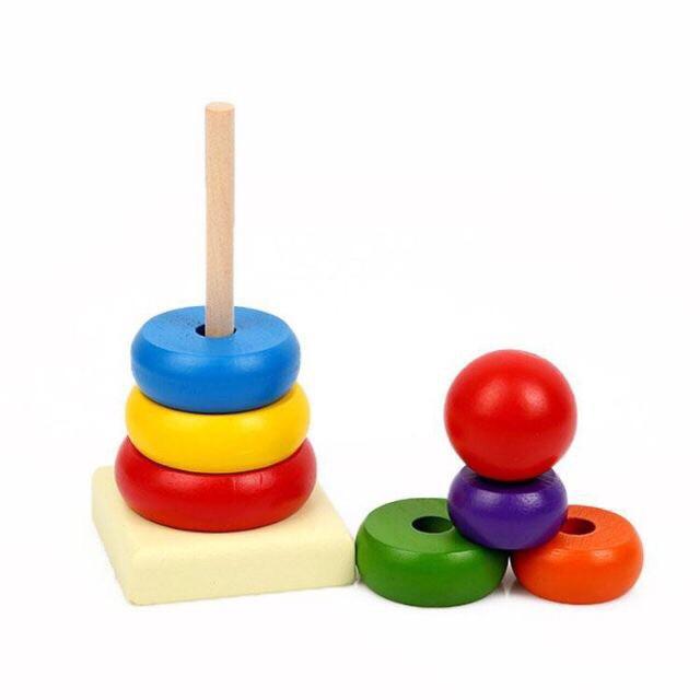 Tháp gỗ 7 màu.