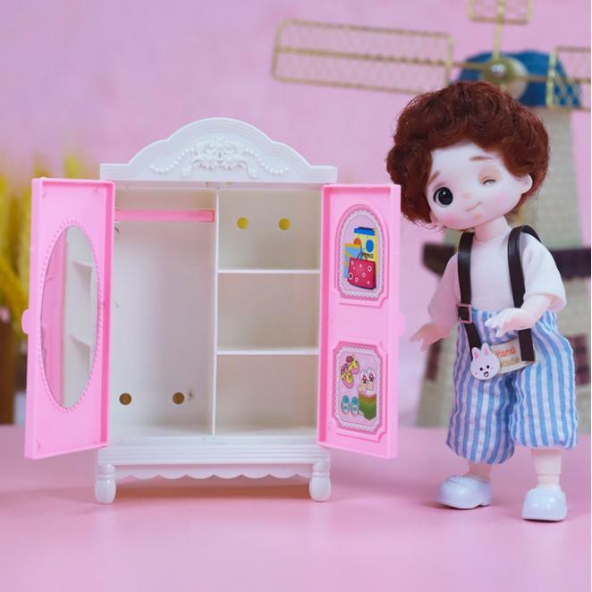 Tủ nhựa loại nhỏ cho búp bê baboliy BJD 1/8 trở xuống Sunnydoll