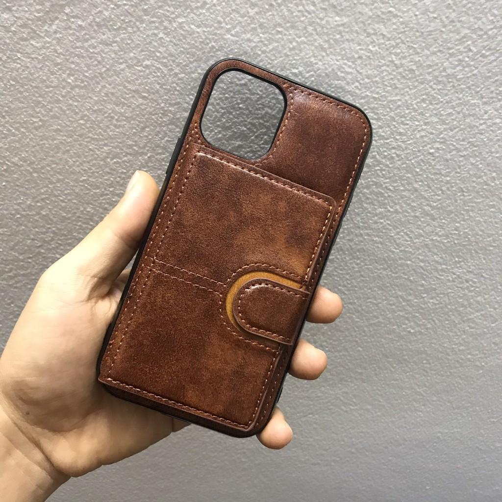 Ốp lưng dành cho iPhone 6 6s 7 8 plus x xs max 11 12 13 pro mini pro max - ví da ngăn để thẻ - để ảnh - để tiền