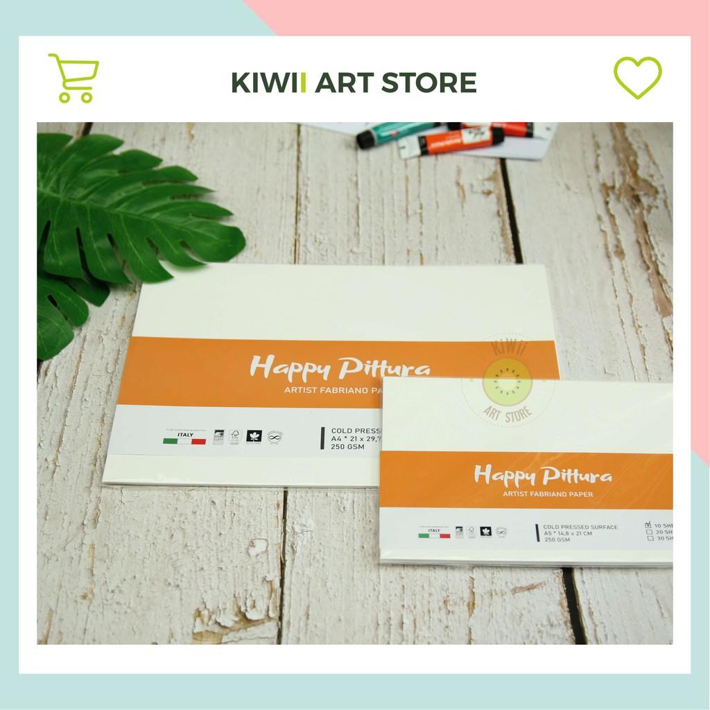 Giấy vẽ màu nước Happy Pittura A5/A4 250gsm