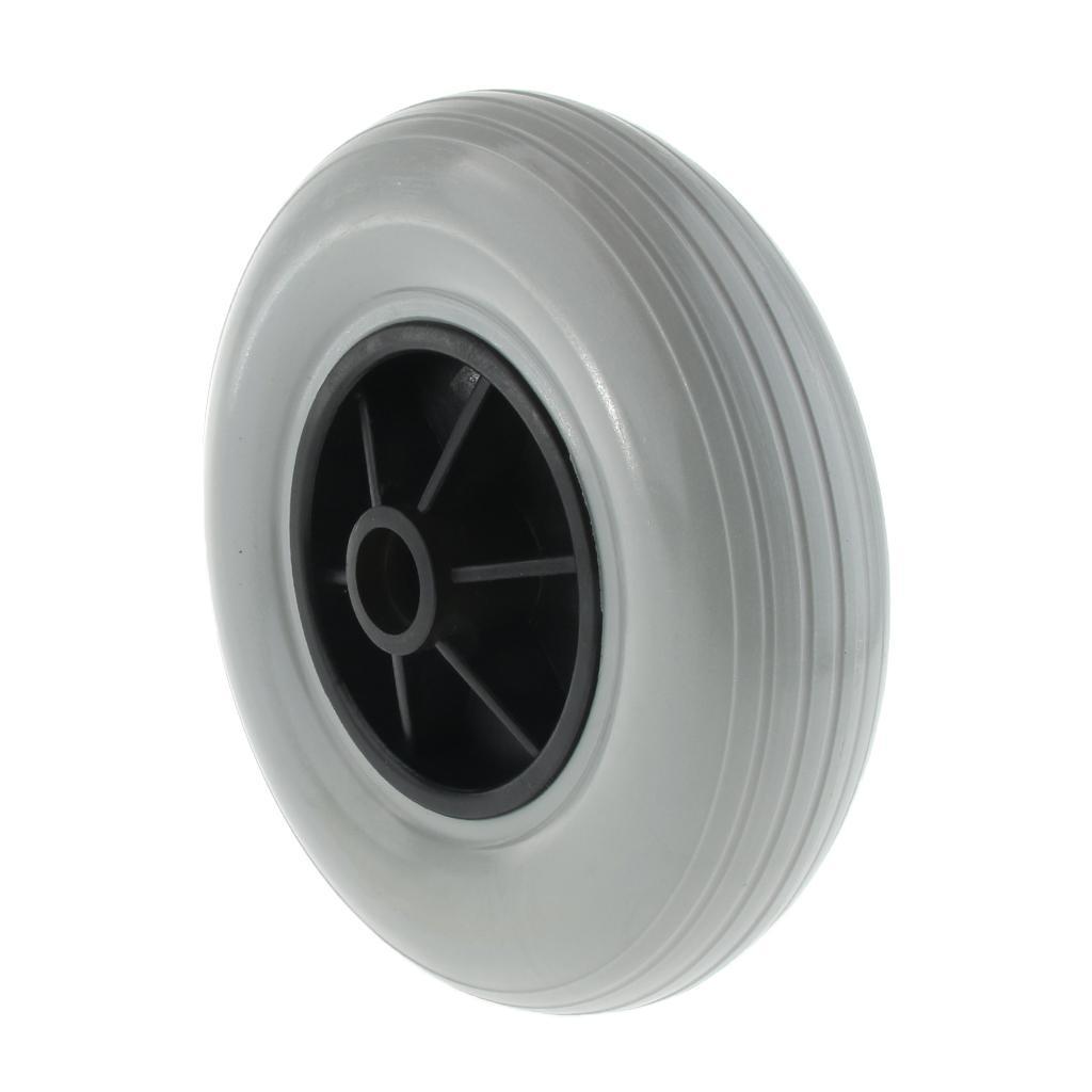 2Pcs 8" Anti-skid & Wear Electric Drive Wheelchair Wheel Castors, Solid Tyre