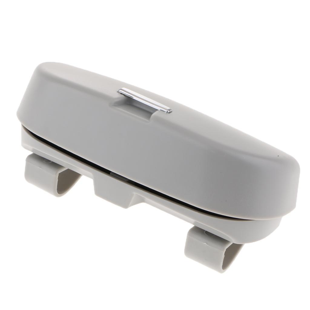 Universal Car Sunglasses Storage Box Case Holder Visor Clip Beige