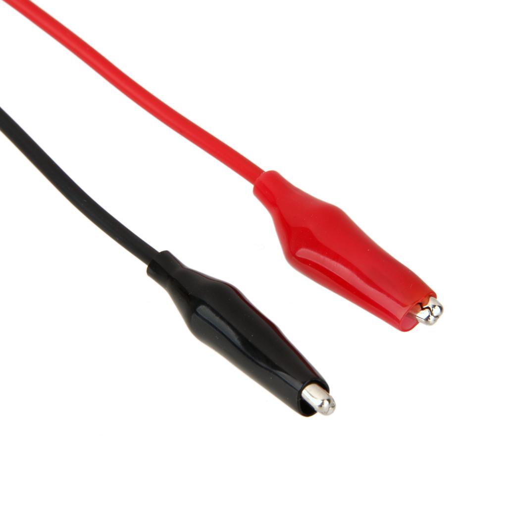 Banana plug to Aligator Clip Test Lead Cable for Tester Multimeter R+B