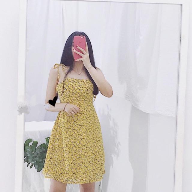 Đầm hoa nhí 2 dây