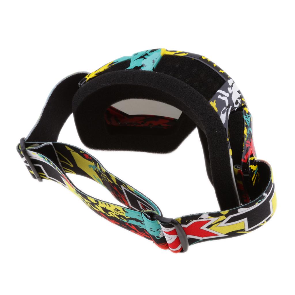 Motorcycle Motocross Windproof Anti-Fog Dustproof Goggles Colorful