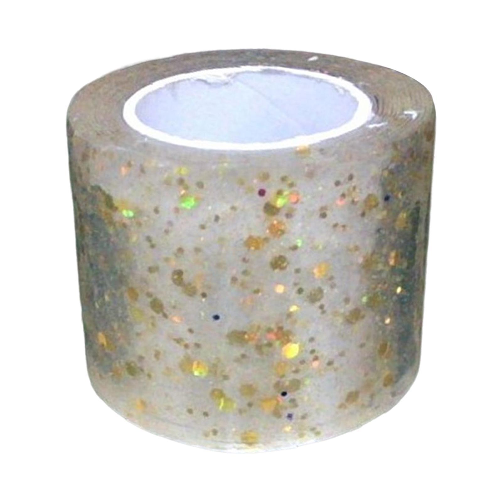 Glitter Tape Double Sided Tape, Adults Tape Educational Toy, Multifunctional Mounting Tape Reusable for Bubble Blowing Home Handmade Ball