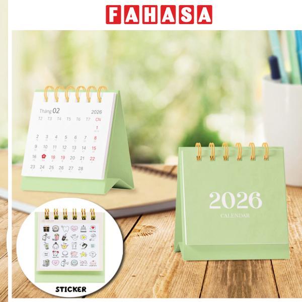 Lịch Bàn Teen Mini 2026 - Size XS - Linh Lan - Mẫu 3