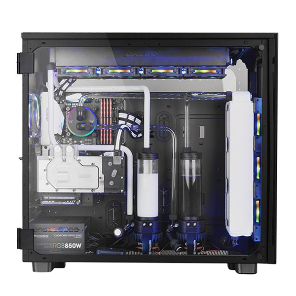 Vỏ Case Máy Tính Thermaltake View 91 Tempered Glass RGB Edition CA-1I9-00F1WN-00 E-ATX - Hàng Chính Hãng