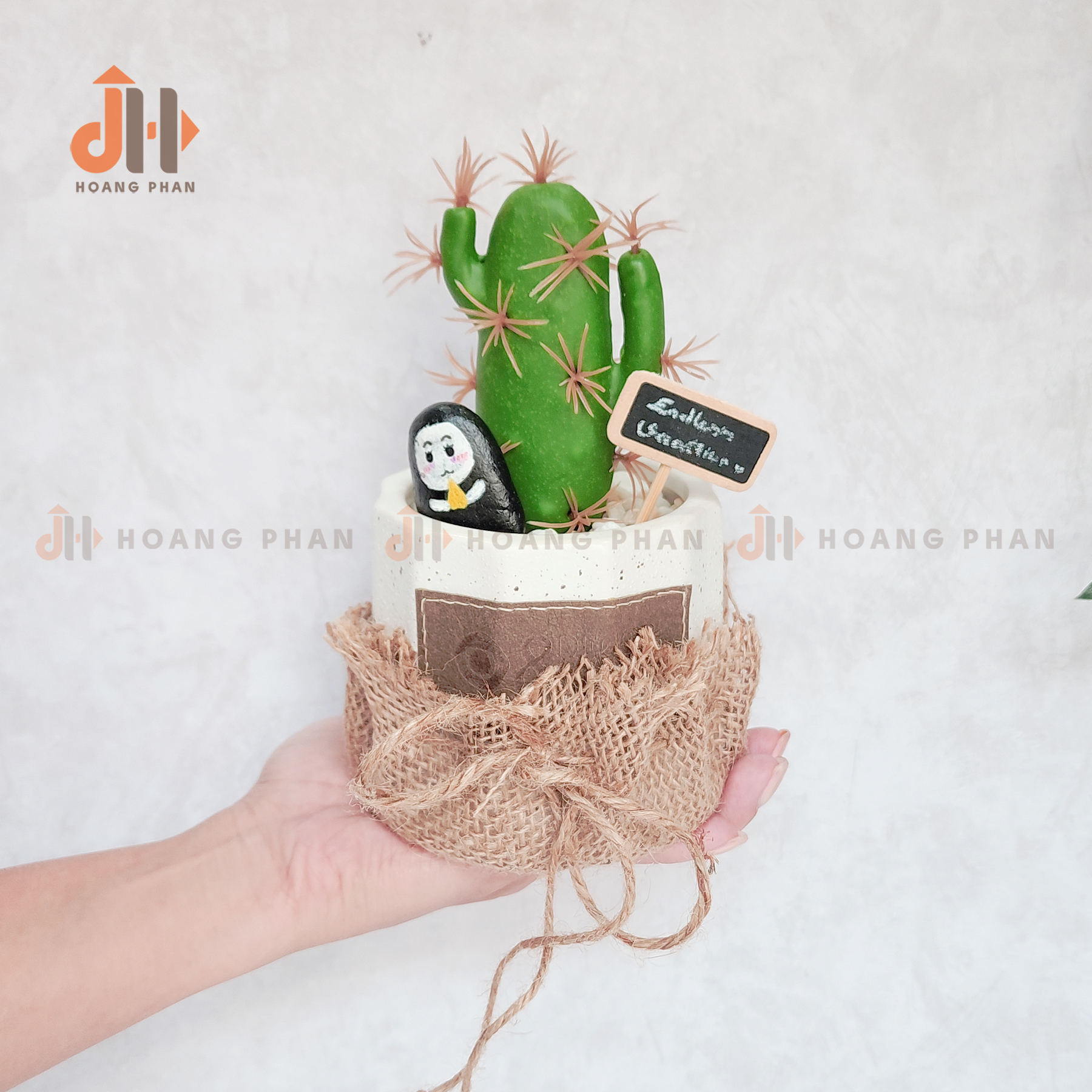 Trụ xương rồng lục giác vĩnh cửu trang trí