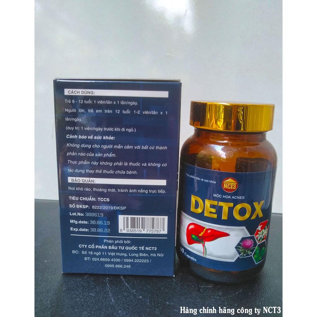 Mộc Hoa Acnes DETOX (60 viên) (Hàng chính hãng công cy NCT3)