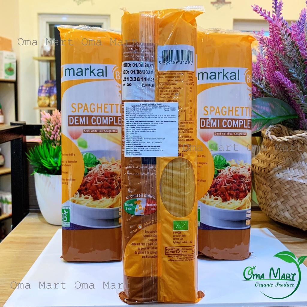 Mỳ spaghetti bán lứt hữu cơ Markal 500g