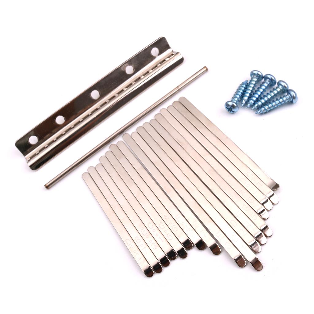 Steel Keys for 17 Note African Mbira Kalimba Thumb Piano Finger Percussion