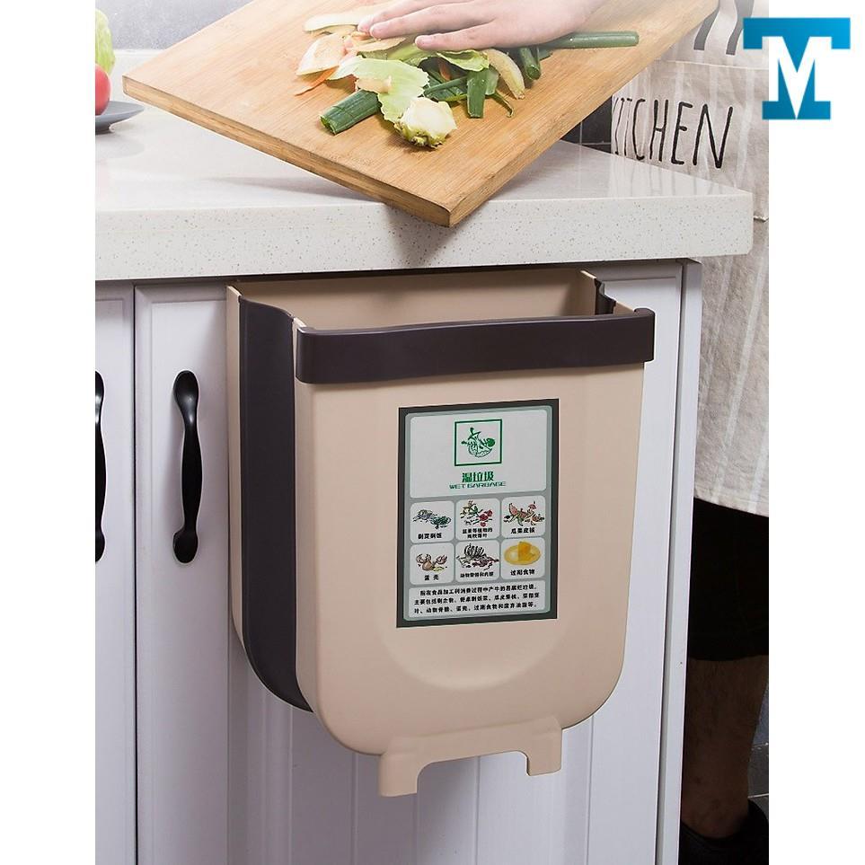 Thùng Rác Gấp Gọn Thông Minh, Treo Cửa Bếp Cửa Tủ Tiện Lợi