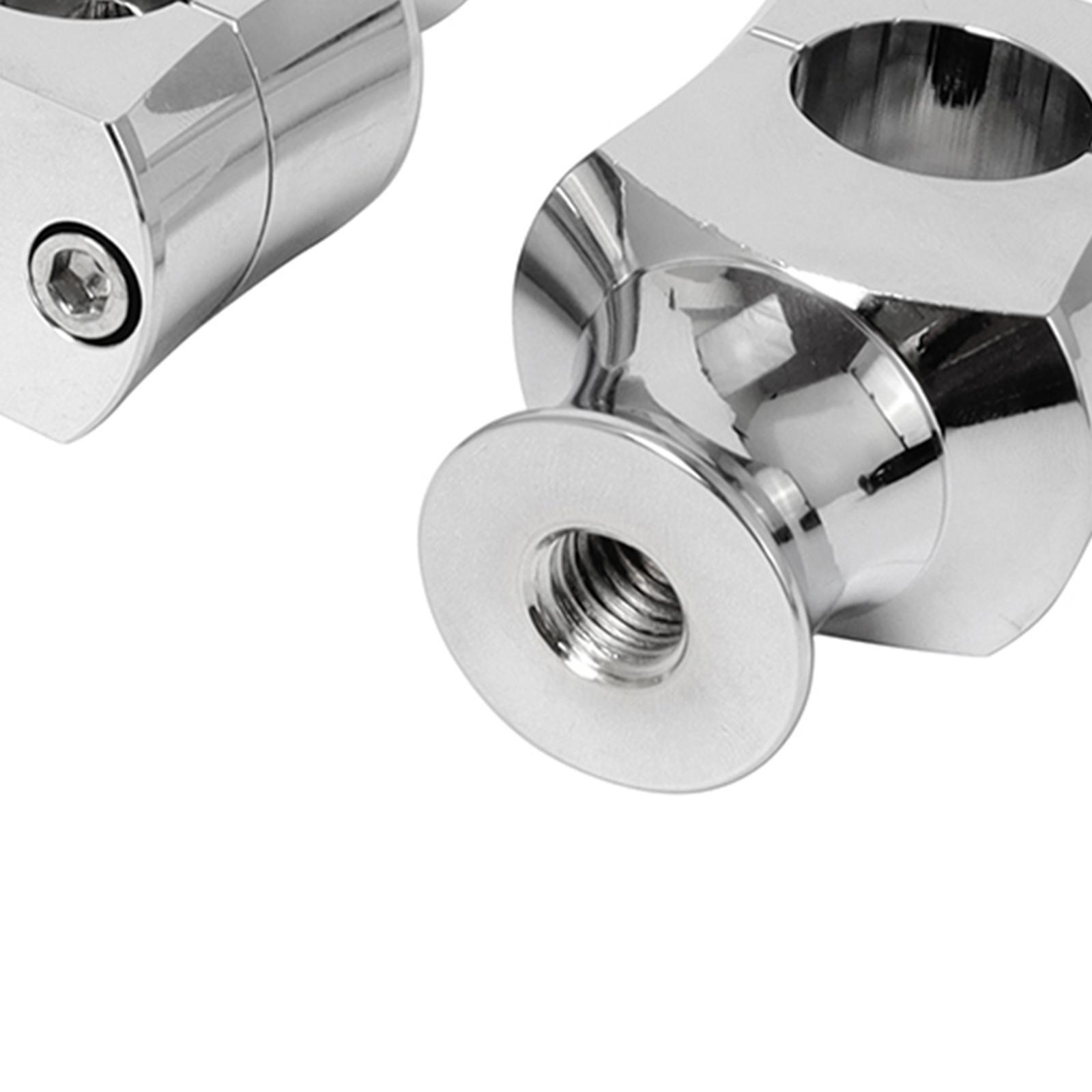 Universal Motorcycle 7/8'' / 1'' Handlebar Riser Clamp  22mm Black