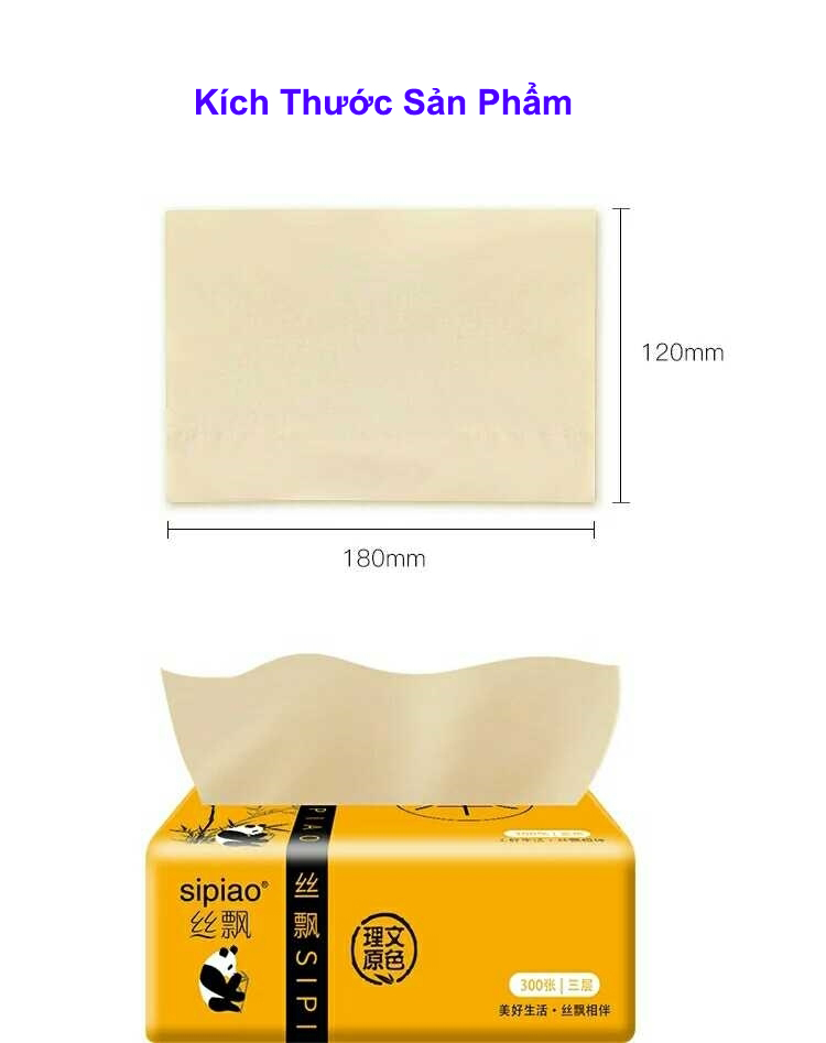 Giấy ăn gấu trúc SiPiao chính hãng