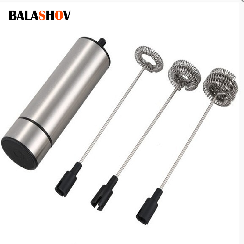 Điện Bọt Sữa Cầm Tay Không Dây Điện Mạnh Mẽ Lò Xo Thép Không Gỉ Phối Xốp Đánh Máy Làm Cho Cà Phê Cappuccino