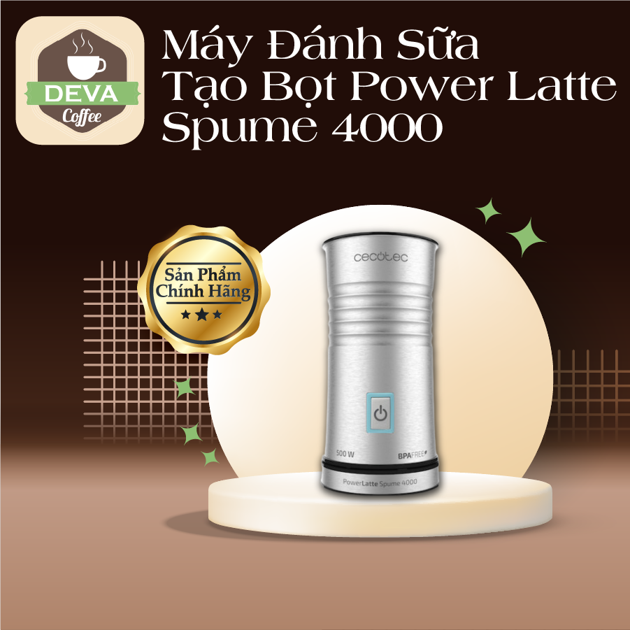 Máy đánh sữa tạo bọt Power Latte Spume 4000. Hàng nhập khẩu