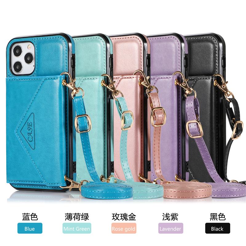 Bao Da Nắp Gập Có Ngăn Đựng Thẻ Hít Nam Châm Thời Trang Cho Iphone12 Mini 11 Pro Xs Max Xr I8 I7
