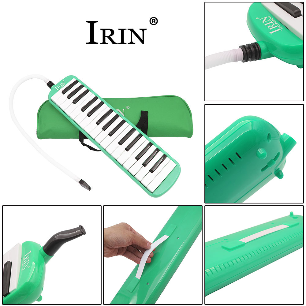 Kèn Melodion, Melodica, Pianica - Irin SP-32K (SP32K) - 32 phím, màu xanh lá, nhựa ABS an toàn, không độc hại - Hàng chính hãng