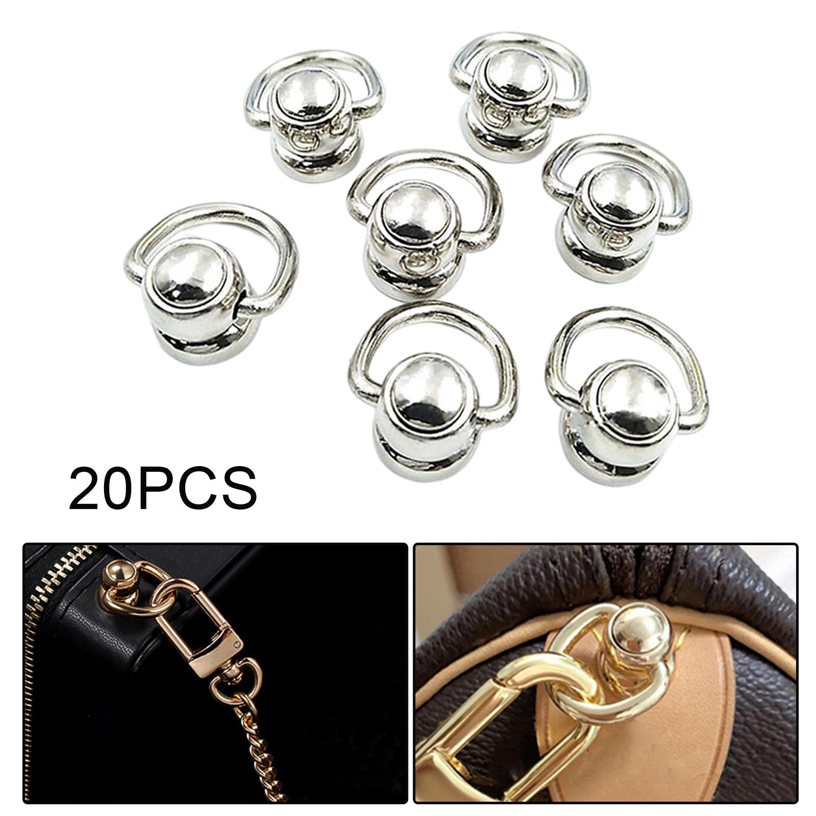 20x Alloy Bags Side Anchors Hardware Accessories Rotate Buckles for Purse Making