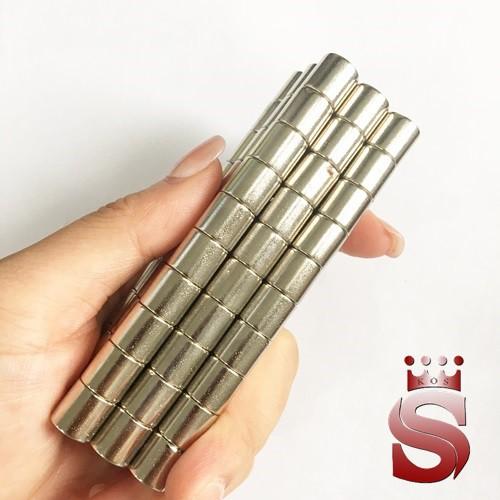 Nam châm trắng kích thước 10x10mm mạ nikel