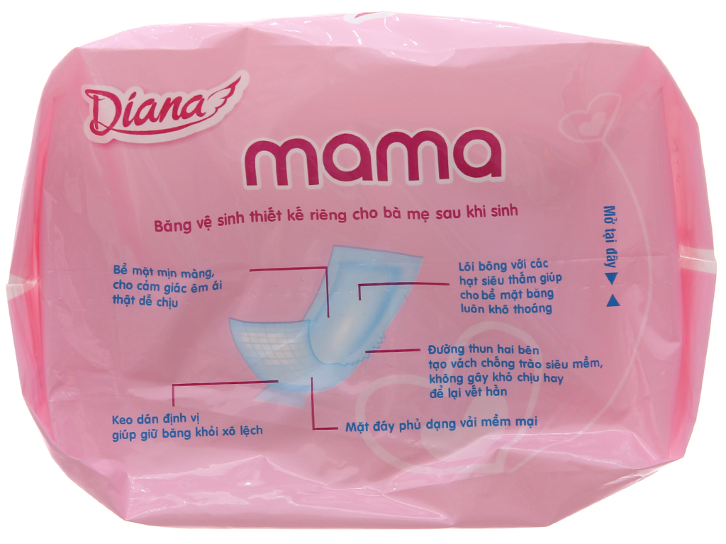 Băng vệ sinh Diana Mama không cánh 12 miếng - Hàng chính hãng