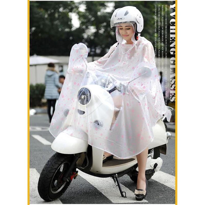 Áo mưa họa tiết hoa tuyết