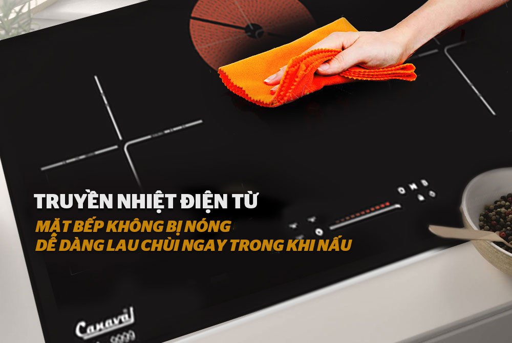 Bếp điện 02 từ 01 hồng ngoại Canaval CA9999 - Hàng nhập khẩu