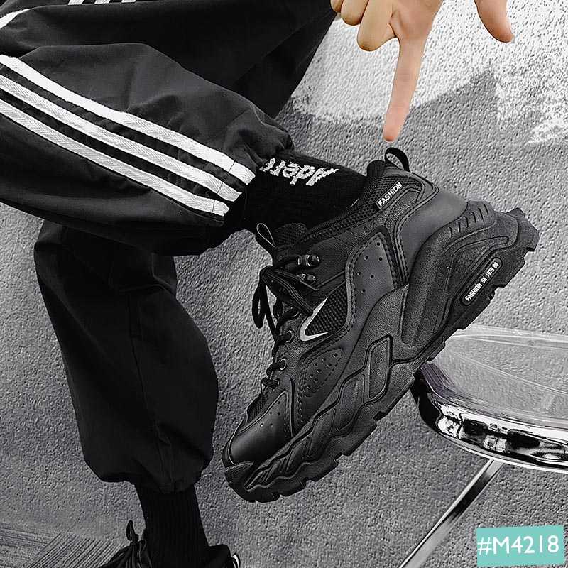 Giày Thể Thao Sneaker Chunky Nam MINSU M4218 Phản Quang Phá Cách Style Hàn Quốc Tăng Chiều 5cm Cao Cực Ngầu
