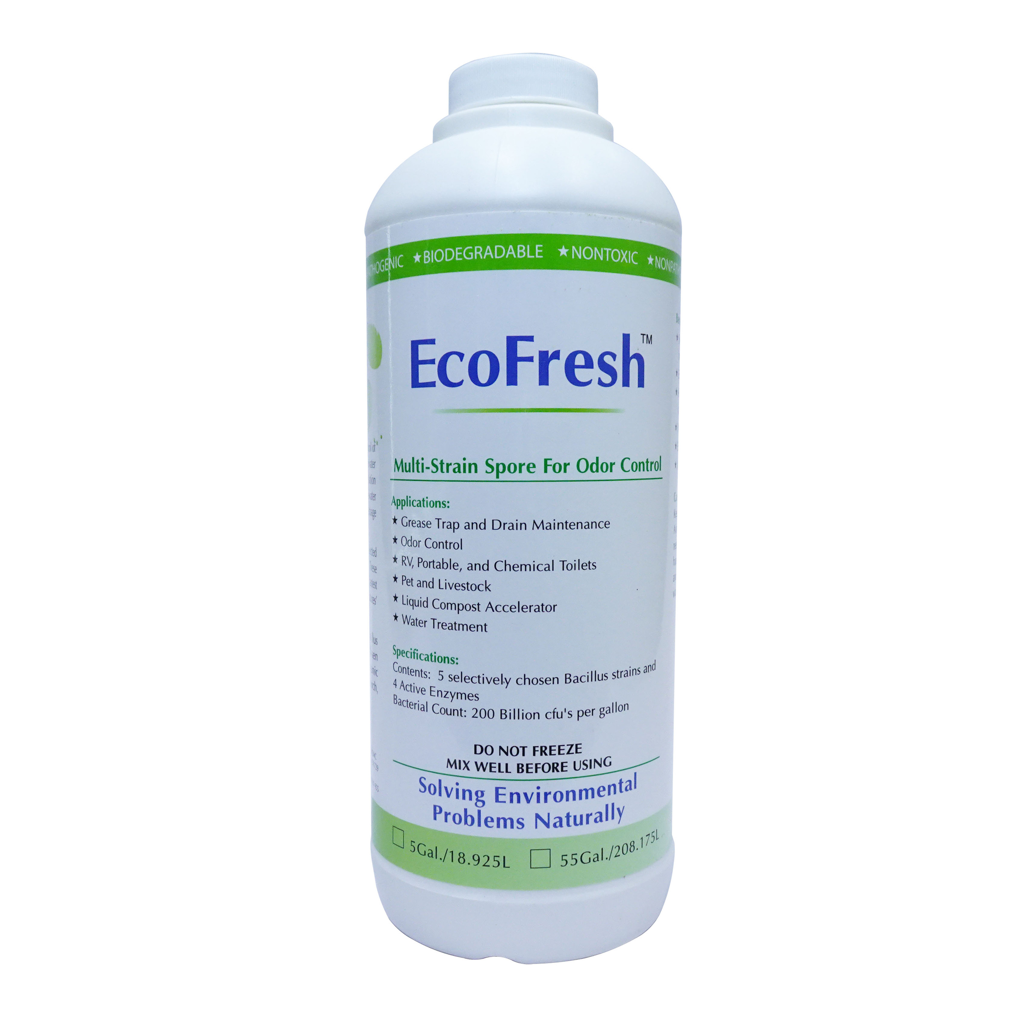 Vi Sinh Xử Lý Mùi Nhà Tắm, WC - EcoFresh - New USA - Hàng Chính Hãng 