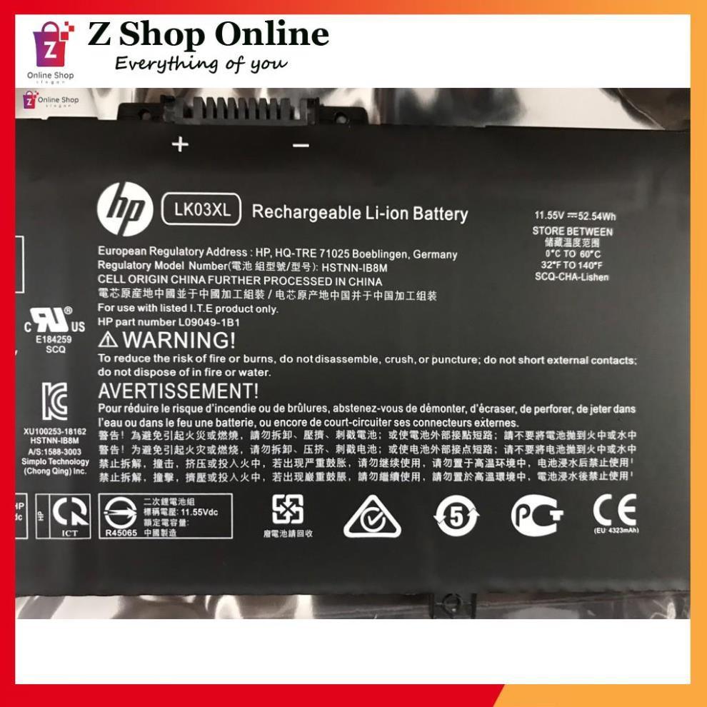Pin Battery Dùng Cho laptop HP Envy x360 15-bp 15-bq 15-cp 15-cn 17m LK03XL Originals